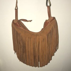 Brown Frill Purse